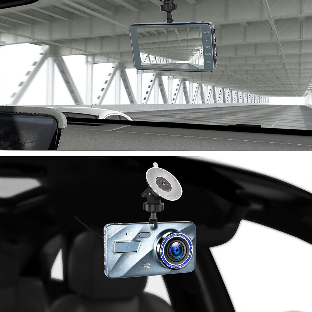 Dual Lens 1080P HD Car DVR with Night Mode Front and Rear Recording