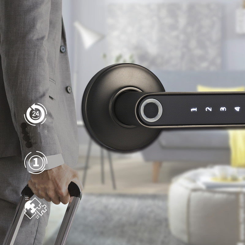 Intelligent Biometric Keyless Digital Door Lock Metal Secure Smart