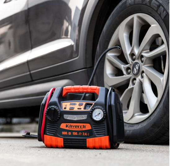 900 Max Power Auto Jump Starter With Tire Inflator 150 PSI