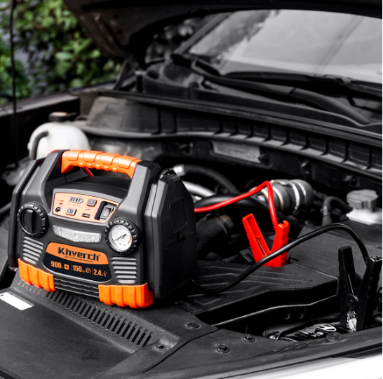 900 Max Power Auto Jump Starter With Tire Inflator 150 PSI