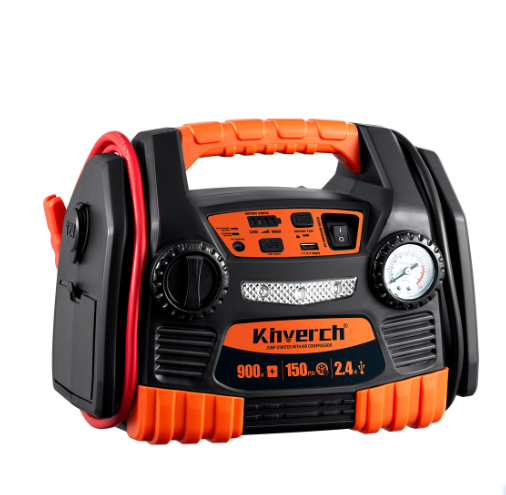 900 Max Power Auto Jump Starter With Tire Inflator 150 PSI