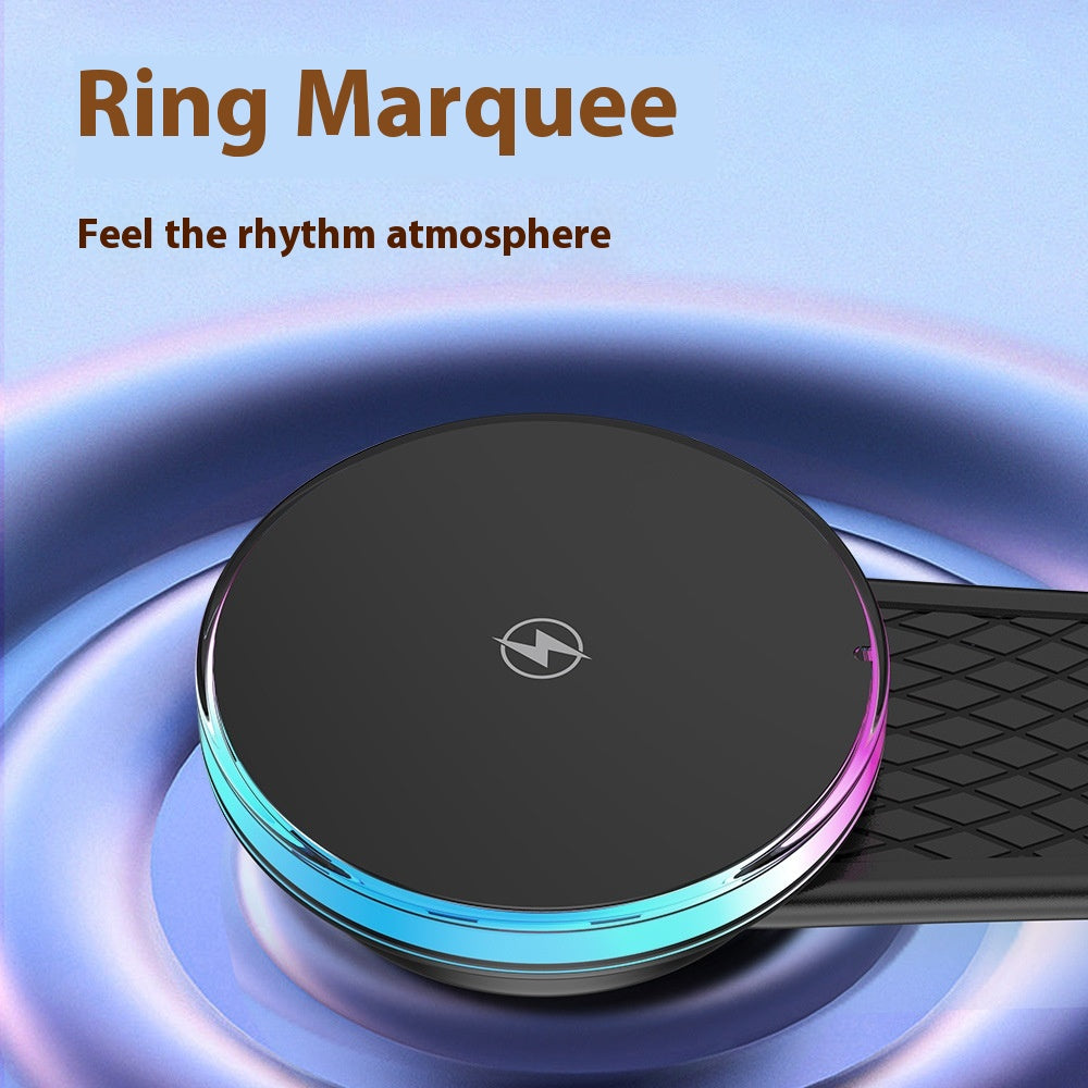 Auto Magnetic Rainbow Illuminated Titanium Car Wireless Charging