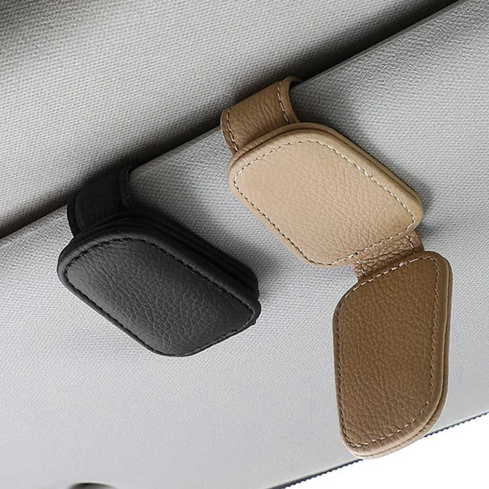Universal Car Sunglasses Clip Card Ticket Holder Stand Fastener Pen