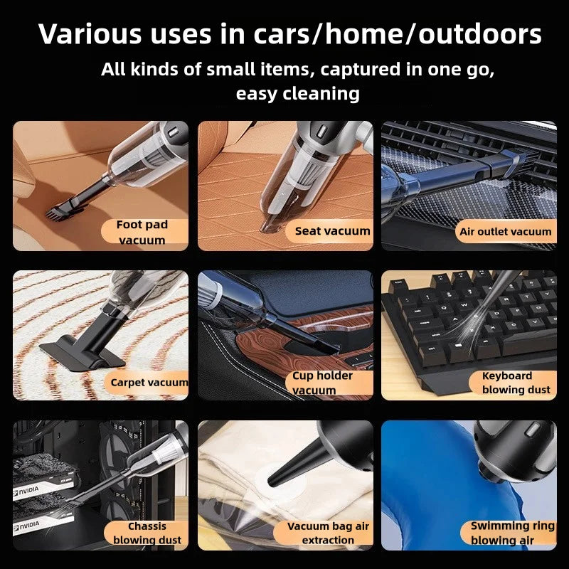 Brushles Vacuum Cleaner Wireless Air Dust Blower Gun for Car Powerful