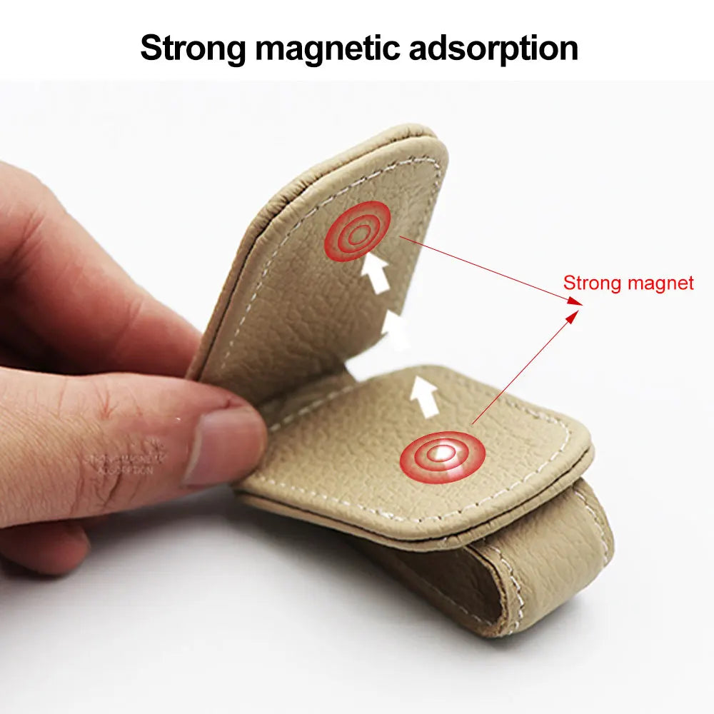 Universal Car Sunglasses Clip Card Ticket Holder Stand Fastener Pen