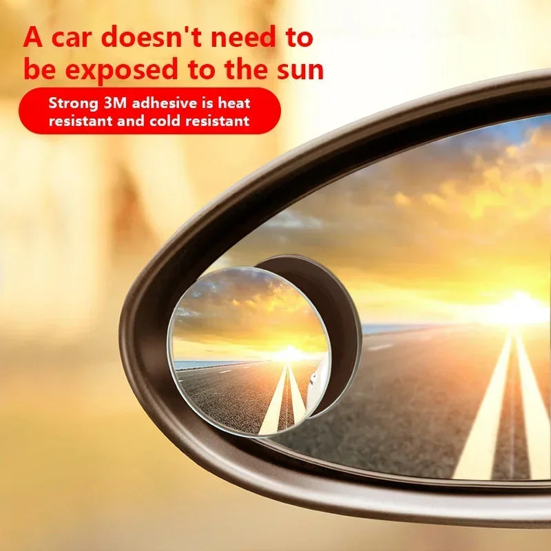 NEW 2P Car Blind Spot Mirror 360 Degree Adjustable Car Rearview Convex